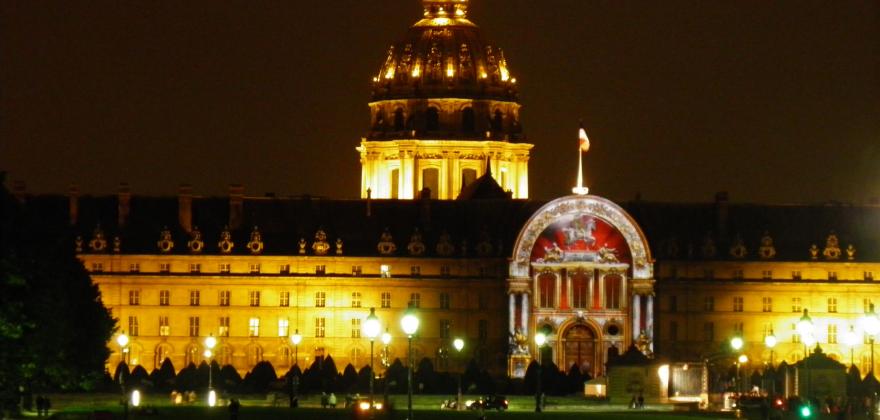Night at the Invalides; a fascinating experience